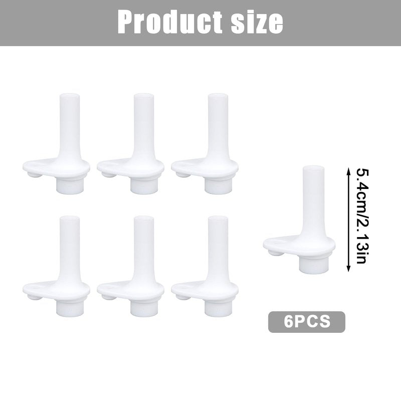 6pcs Bite Valve for Zak Designs Kelso 15oz, Silicone Water Bottle Bite Valve Replacement Straw Cup Accessories for Zak Kids Straw Cups (White)