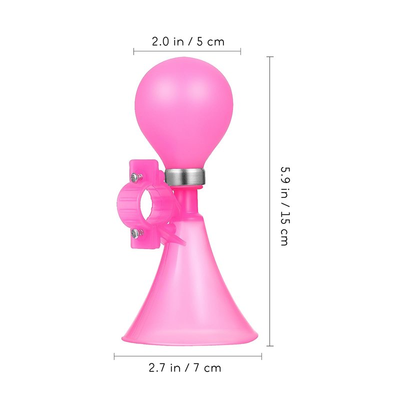 Toddmomy Pink Air Pressure Horn for Kids Bike and Scooter Loud Bicycle Noise Maker Lightweight Safe Outdoor Riding Accessory