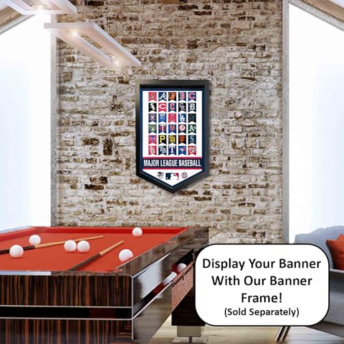 Baseball Team Pennant Banner - 15x24 Inch Soft Felt