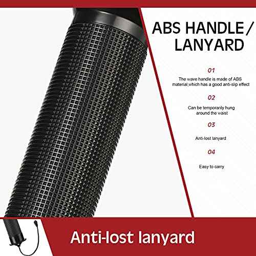 TOODOO 4 Pack Traffic Wands 21 Inch LED Traffic Control Baton Lighted Safety Wands with 2 Flashing Modes Signal Baton Light with Wrist Strap Lanyard Side Clip for Air Marshalling Car Parking Guides