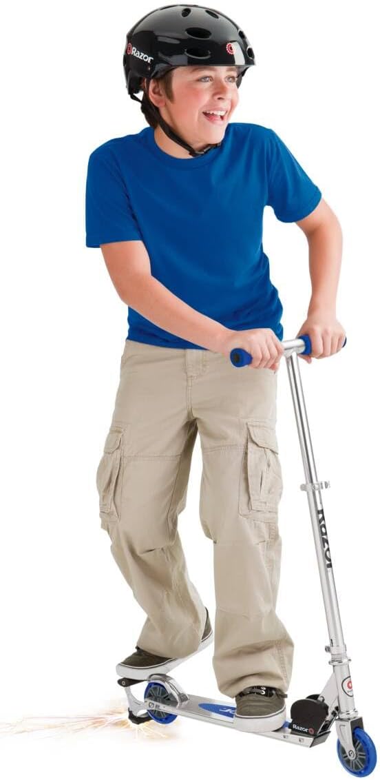 Razor Spark Kick Scooter - Blue - Fun & Safe Ride for Kids