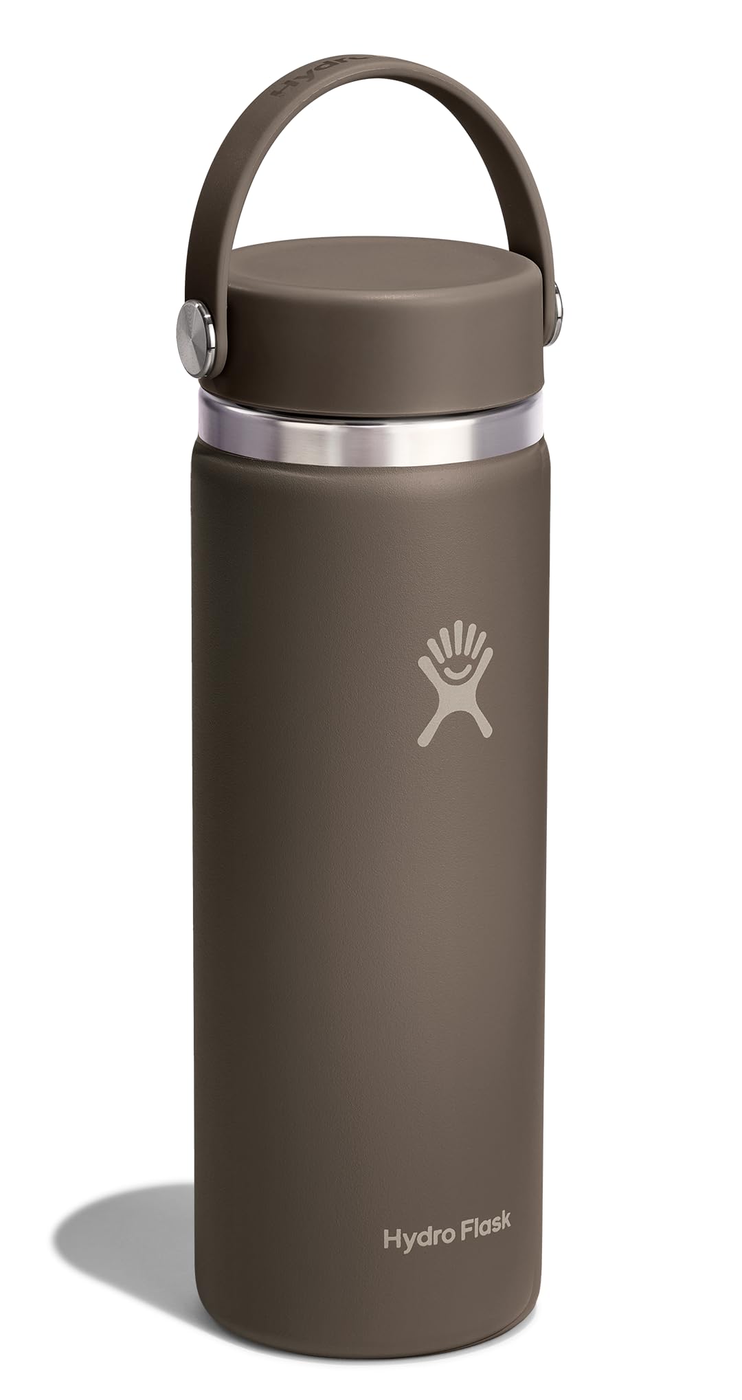 Hydro Flask Water Bottle - Insulated Stainless Steel - Wide Mouth Flex Lid, Non Spill, Leakproof and Refillable in 20 Oz Sandpiper