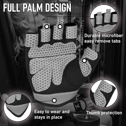 Breathable Weight Lifting Gloves with Wrist Support - Medium / Black