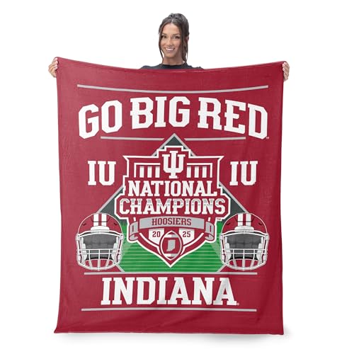NCAA Silk Touch Throw Blanket - Indiana Hoosiers - 46 x 60 in