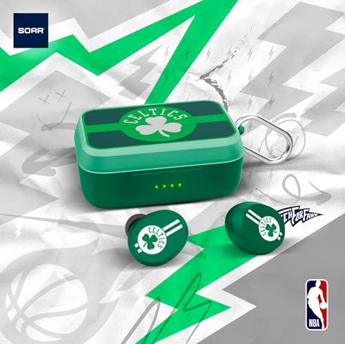 NBA Wireless Sport Earbuds - Boston Celtics, 32 Hours Battery Life