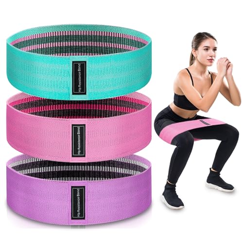 Fabric Resistance Bands Set - 3 Levels for Strength Training