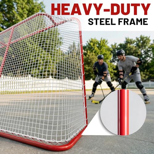 54" Steel Street Hockey Goal for Indoor & Outdoor Training