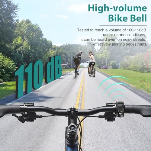 Aluminum Alloy Bike Bell - Crisp & Loud Sound - Black