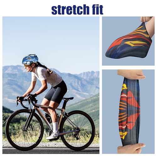 Cycling Helmet Cover - Breathable Stretch Fit with Drawstring - Racing 2