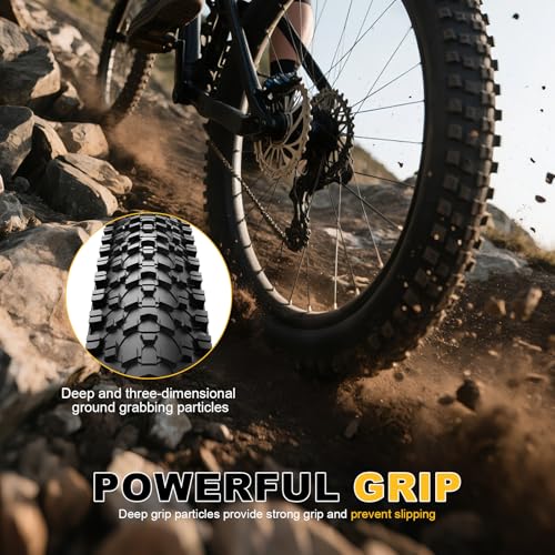 26x1.95 Mountain Bike Tires - 2-Pack with Anti-Stab Weave