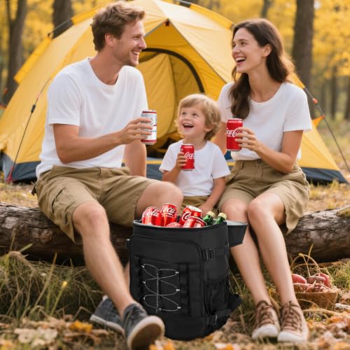MIYCOO Cooler Backpack 28L - Insulated 40-Can Backpack Cooler (Black)