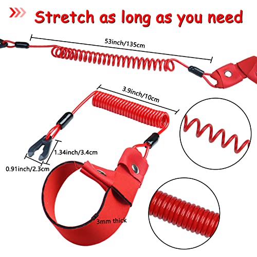 Universal Kill Switch Lanyard for Yamaha Jet Ski - Red