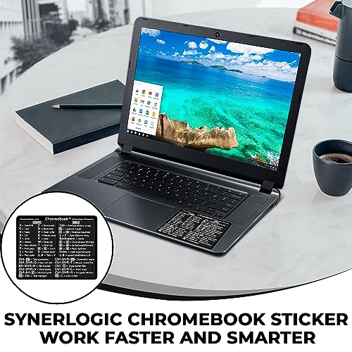 Chrome OS Keyboard Shortcut Sticker - Black Vinyl for Chromebooks