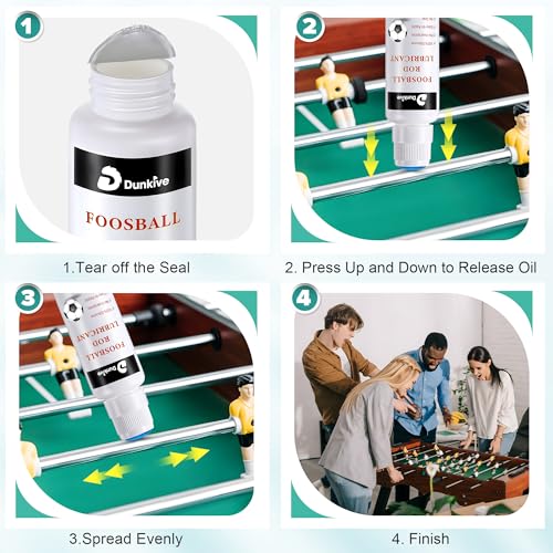 Foosball Rod Lubricant - 100% Silicone with No Spill Applicator