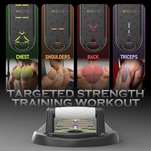 Portable Push Up Board - 20 in 1 Strength Training Equipment - Grey