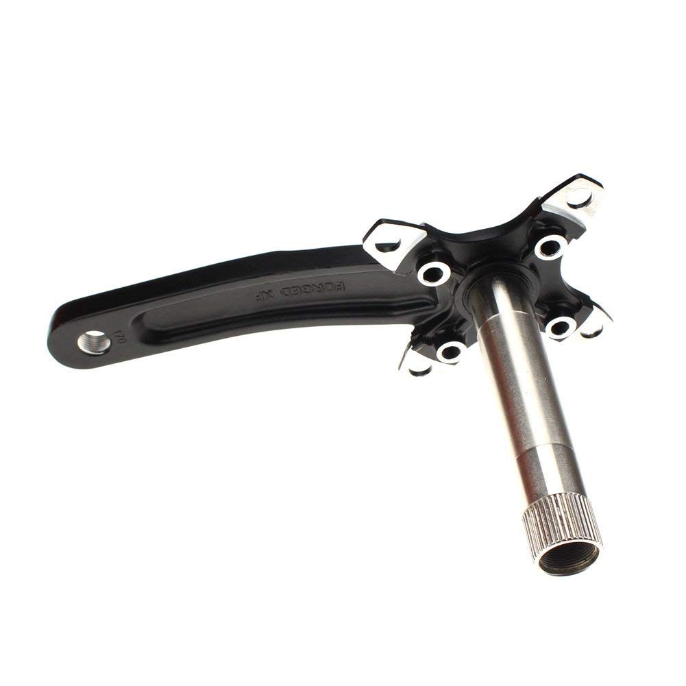 CYSKY Bike Crank Arm Set Mountain Bike Crank Arm Set 170mm 104 BCD with Bottom Bracket Kit and Chainring Bolts for MTB BMX Road Bicyle, Compatible with Shimano, FSA, Gaint (Black)