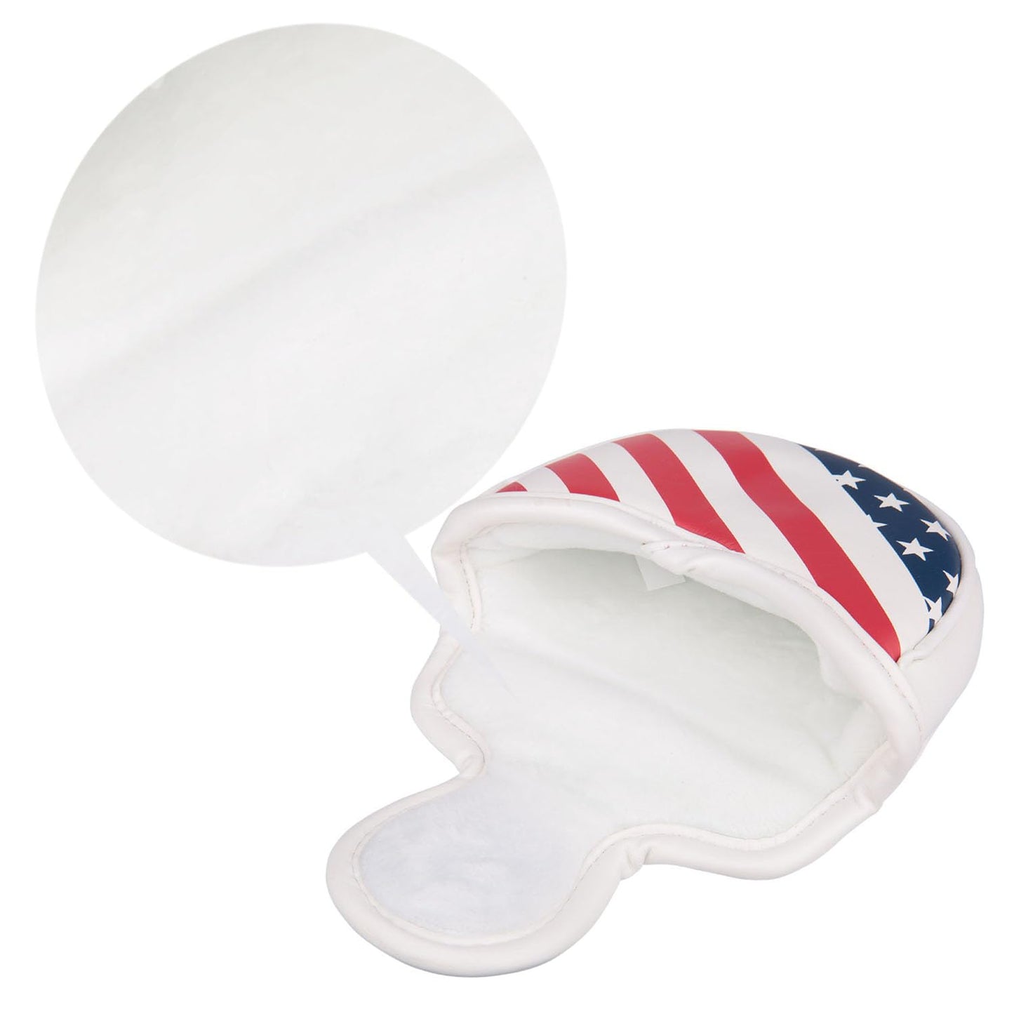 USA Stars and Stripes Golf Mid Mallet Putter Head Cover Harf Mallet Cover Small Mallet Cover
