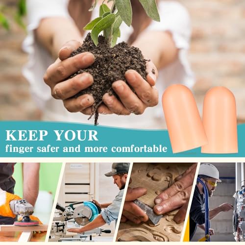 8-Pack Silicone Finger Cots - Protective Finger Sleeves