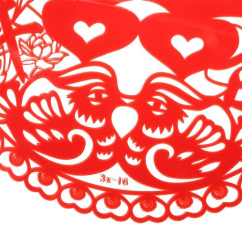 Chinese Traditional Wedding PVC Windows Stickers Peel and Paste Festival Decoration New House Layout Red Hi Words Paste Window