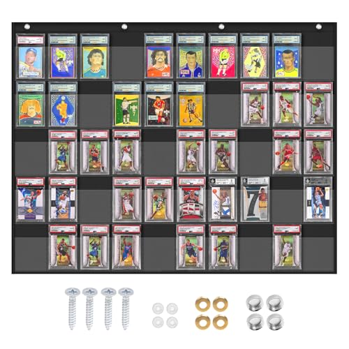 ZKOO 50-Pocket Sports Card Display Bag for PSA, BGS, CGC Graded Cards