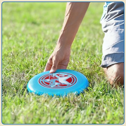 Wham-O Beige & Blue 9.85in 140g All Sport Flying Disc - Durable Outdoor Sports Toy