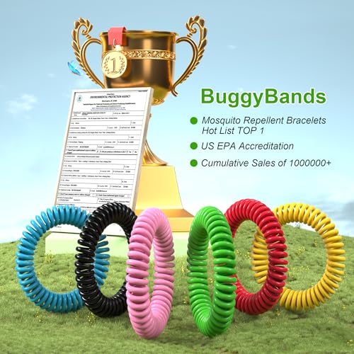Mosquito Repellent Bracelets - 12 Pack DEET-Free for Adults & Kids
