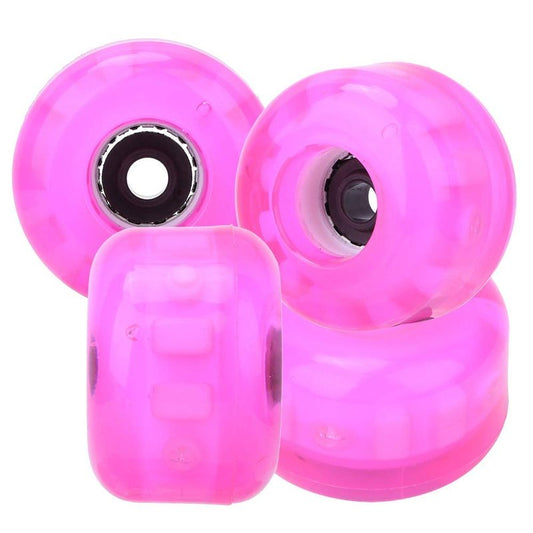 Vbest Life 54mm 82A Skateboard Wheels,4Pcs Flashing Trick Skating Wheels for Skateboarder Replacing Wheels