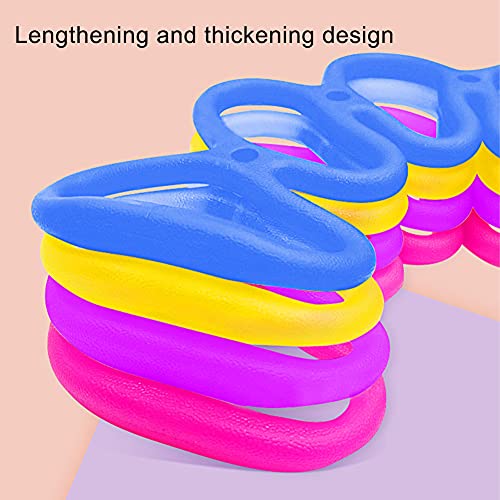 Loyanger 7- Ring Stretch Resistance Band – Blue, Full-Body Yoga & Rehab Strap