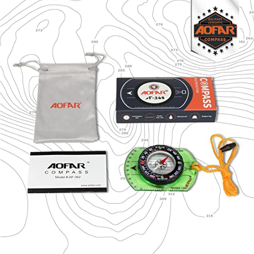 Lightweight Orienteering Compass for Hiking and Navigation
