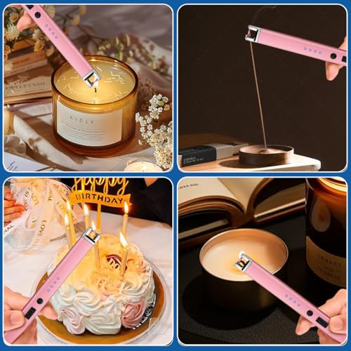 2 Pack Electric Candle Lighter - USB Rechargeable Plasma Arc Lighter