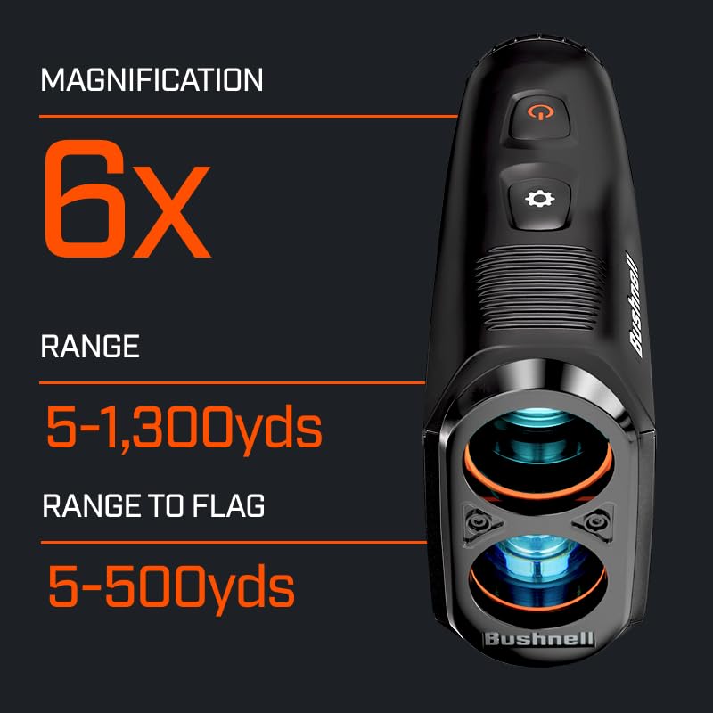 Golf Laser Rangefinder with Slope Technology - Black/Orange Patriot Pack