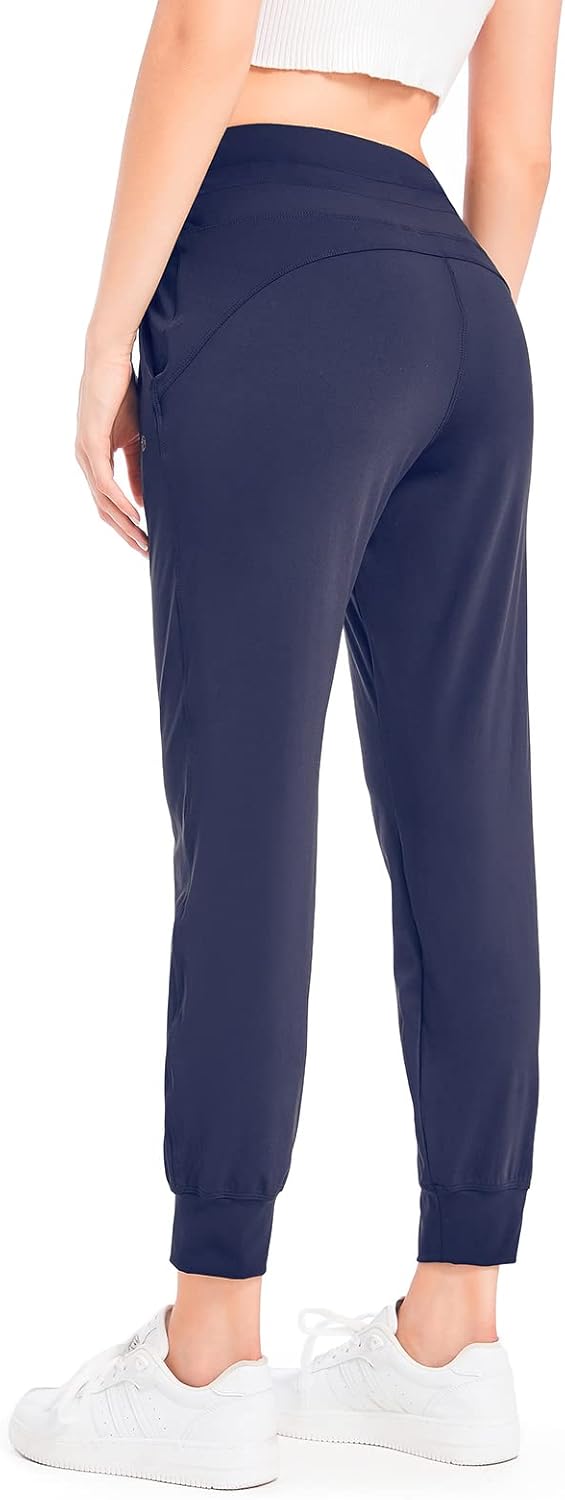 Skiennix Women's Joggers - Lightweight Athletic Sweatpants with Pockets | Tapered Casual Fit for Workouts and Lounging