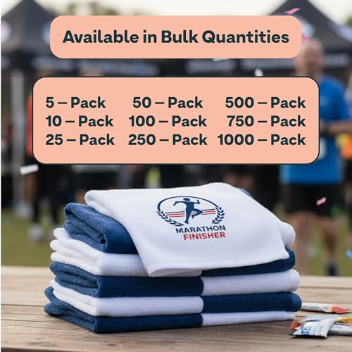 Custom Microfiber Rally Towels - 25 Pack, Personalized Designs