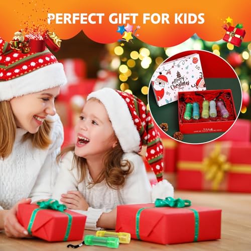 Glow in the Dark Mini Flashlights - 3 Pack with Batteries