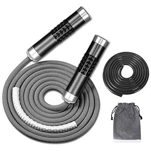 Weighted Jump Rope for Fitness - Adjustable Length, Tangle-Free