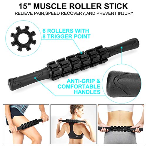 High Density Foam Roller Set for Muscle Recovery and Therapy