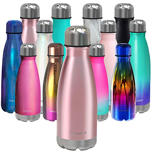 Insulated Stainless Steel Water Bottle - 12oz Rose Gold