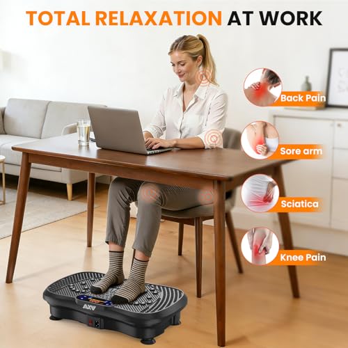Vibration Plate Fitness Machine with Bluetooth & Resistance Bands
