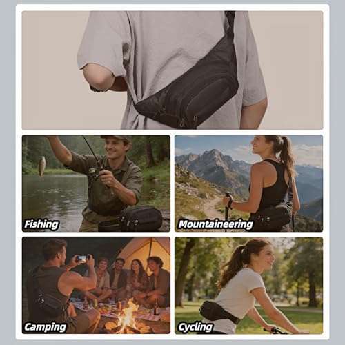 Adjustable Water-Resistant Fanny Pack for Running & Travel