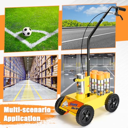 Line Marking Machine for Parking Lots - Adjustable Width 2-4"