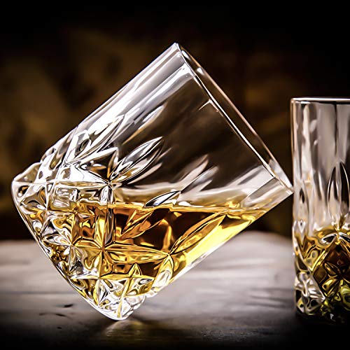 DeeCoo 6 Pack Premium 10/11 OZ Scotch Old Fashioned Whiskey Glasses Set - Barware