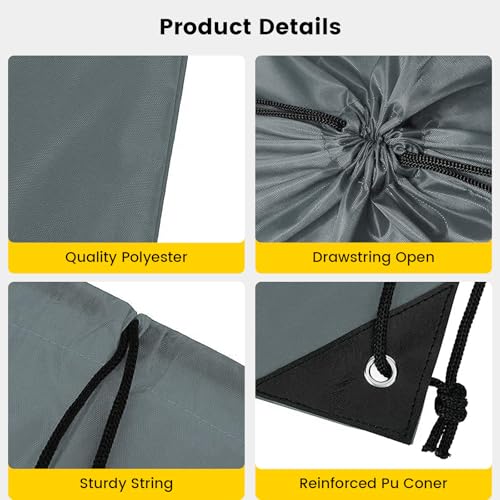Vorspack Multicolor Drawstring Bags Bulk 60 Pcs, 15.7 x 13.3 Inches, DIY Customizable Storage Pack