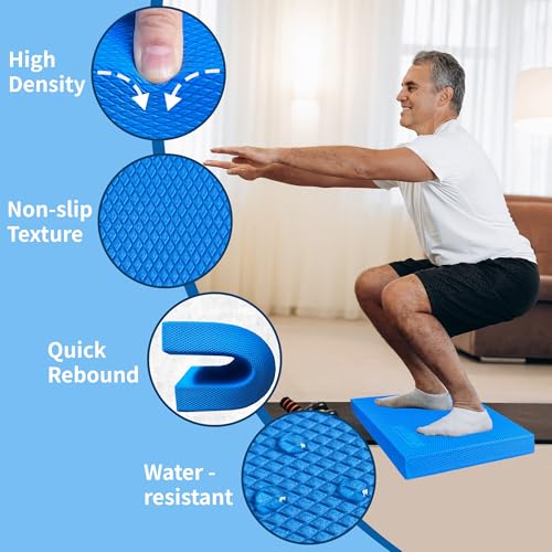 Large Foam Balance Pad for Physical Therapy - Blue (15.7x12.99x2in)