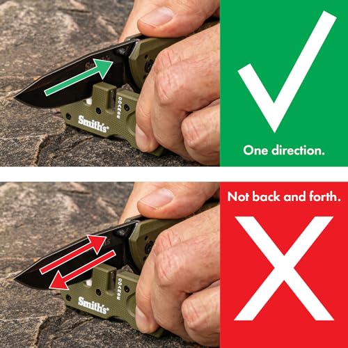 Smith’s PP1-Mini Tactical Pocket Pal Knife Sharpener – 2-Stage, Diamond Rod, G10 Handle