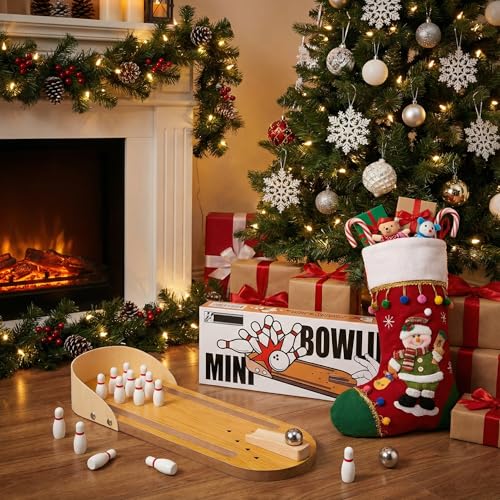 Mini Bowling Game Set for Kids - Desktop Family Fun & Stress Relief