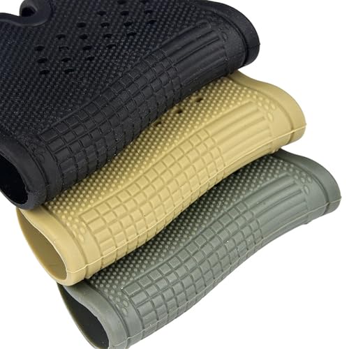 Tactical Rubber Grip Sleeve for Glock - OD, Black, Sand Colors (3 Pcs)