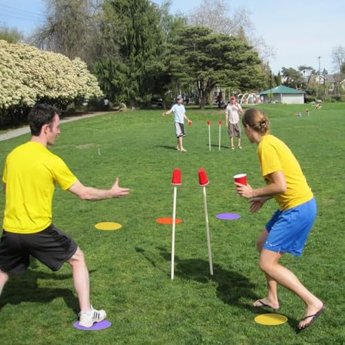 9-Inch Poly Spot Markers - 12 Pcs Non-Slip Training Dots with Bag