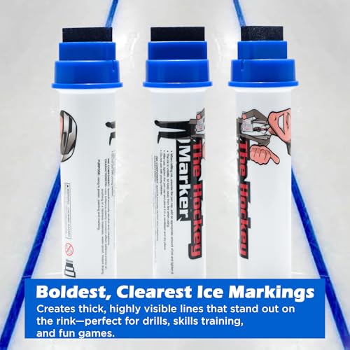 Hockey Marker for Ice Training – Permanent Line Maker, Blue