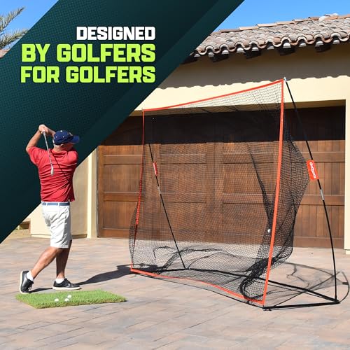 10'x7' Golf Practice Hitting Net - Portable Indoor/Outdoor Use