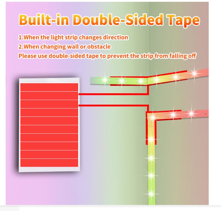 NBBUFF 32.8FT LED Lights for Bedroom 300LEDs Super Bright RGB LED Strips Lights with Remote and APP Control, Music Sync Color Changing LED Light Strip, Tape Lights for Living Room, Gaming Accessories